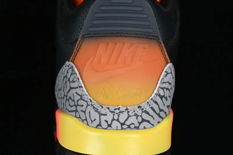 All categories Air Jordan Jordan series basketball shoes Air Jordan 3 J Balvin x Air Jordan 3 Retro "Rio" AJ3 Joe 3 Black Rainbow FN0344-902